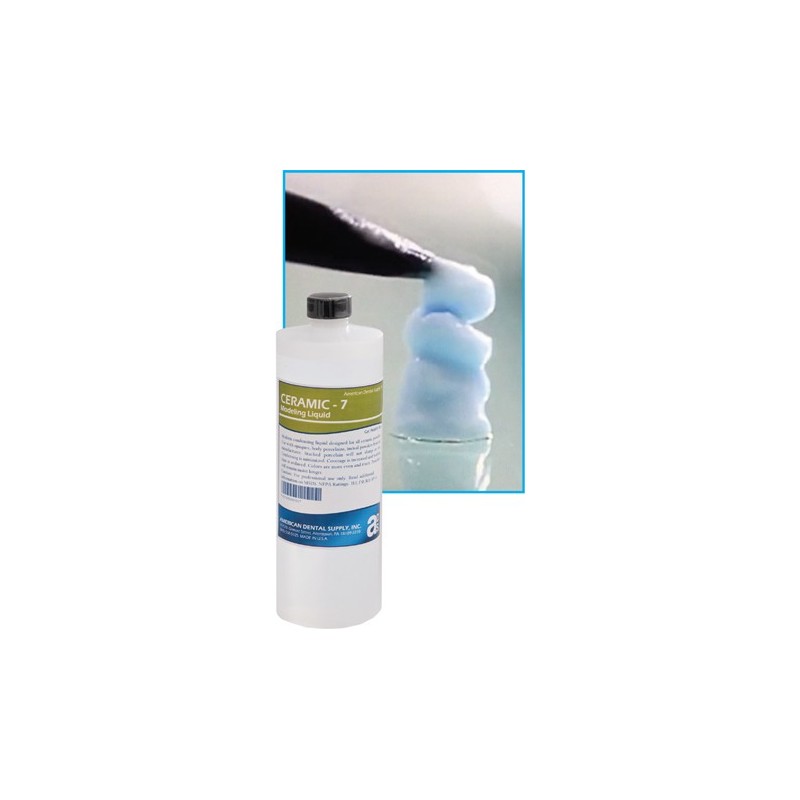 :: AMERICAN DENTAL SUPPLY, INC. -  CERAMIC-7® MODELING PORCELAIN LIQUID, 8 OZ.  ::