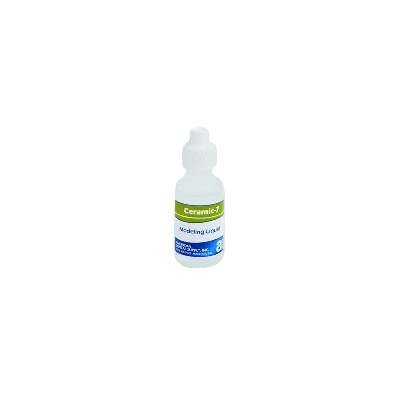 :: AMERICAN DENTAL SUPPLY, INC. -  CERAMIC-7® MODELING PORCELAIN LIQUID, 1 OZ. DROPPER BOTTLE  ::