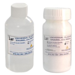 CLEAR GLAZE ENAMEL - LAB UNIVERSAL KIT 4 OZ. (PWD & LIQUID MEDIA)