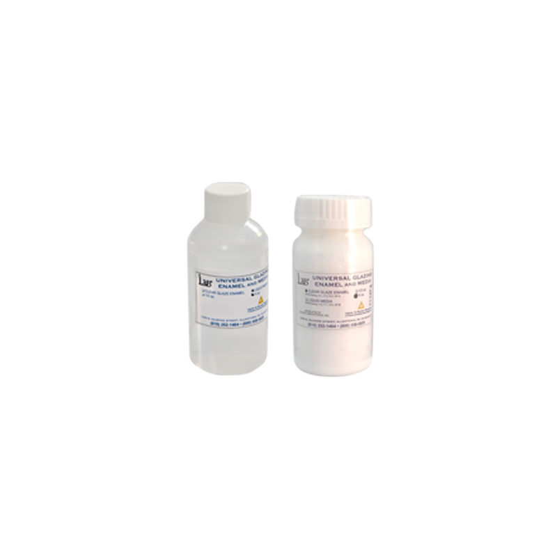 CLEAR GLAZE ENAMEL - LAB UNIVERSAL KIT 4 OZ. (PWD & LIQUID MEDIA)