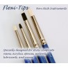 :: AMERICAN DENTAL SUPPLY, INC. - FLEXI-TIPS® BLACK #0 NON STICK INSTRUMENTS, 1 PC, ANGLE CHISEL   ::