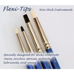 FLEXI-TIPS® BLACK #2 NON STICK INSTRUMENTS, 3 PC, FLAT CHISEL