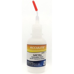 ACCULITE CYANOACRYLATE ADHESIVE, GAP FILL, 1/2 OZ.
