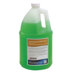 :: AMERICAN DENTAL SUPPLY, INC. -  SANITIZING HAND GEL, GREEN, APPLE SCENT, 128 OZ. PUMP BOTTLE  ::