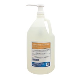 :: AMERICAN DENTAL SUPPLY, INC. -  SANITIZING HAND GEL®, CLEAR, UNSCENTED, 128 OZ. PUMP BOTTLE  ::