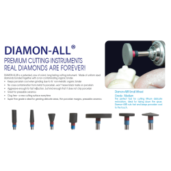 :: AMERICAN DENTAL SUPPLY, INC. -  DIAMON-ALL SMALL WHEEL, MEDIUM GRIT PREMIUM CUTTING INSTRUMENT  ::