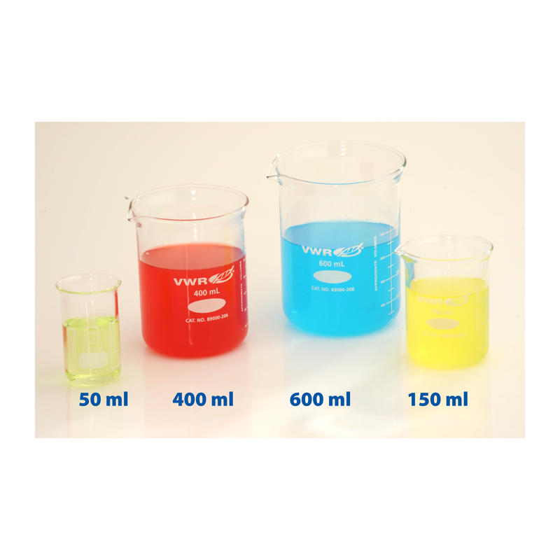 BEAKER & LID, GLASS, 250 ML
