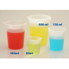 BEAKER, PLASTIC, 400 ML WITH LID