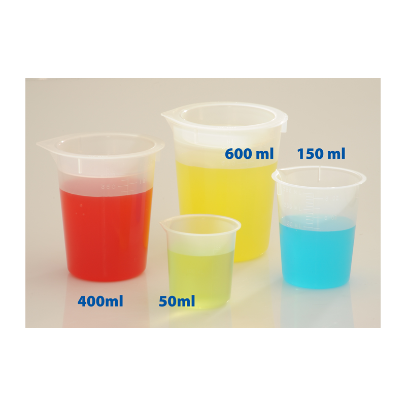 BEAKER, PLASTIC, 100 ML