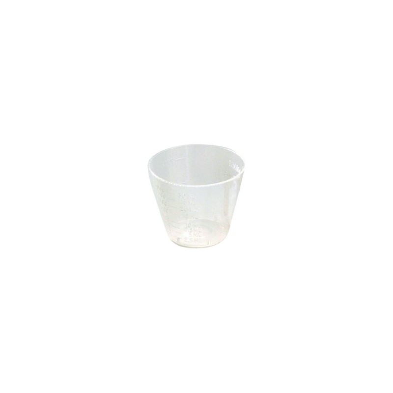 BEAKERS, PLASTIC  DISPOSABLE 1 OZ, PKG (25), MIXING CUPS