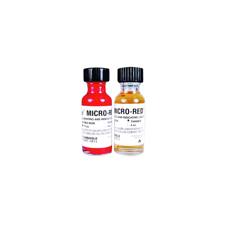 :: AMERICAN DENTAL SUPPLY, INC. - MICRO-RED INDICATING LIQUID KIT (1/2 OZ. EMULSION WITH 1/2 OZ. THINNER) ::
