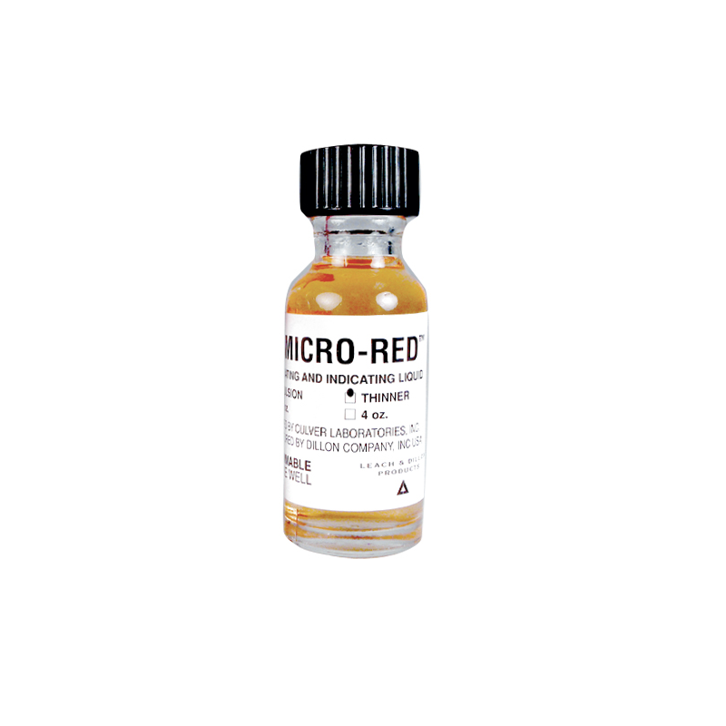 MICRO-RED INDICATING LIQUID THINNER, 1/2 OZ.