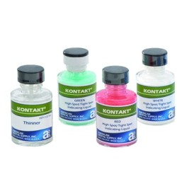 :: AMERICAN DENTAL SUPPLY, INC. - KONTAKT INDICATOR LIQUID KIT, (1 OZ. BLUE/1 OZ. THINNER)  ::