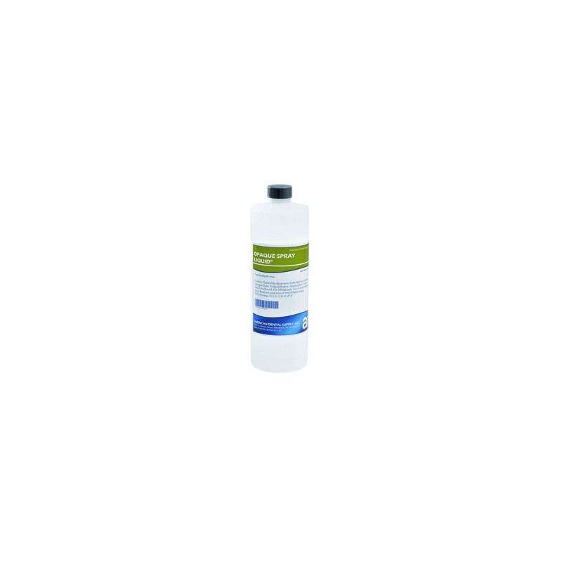 :: AMERICAN DENTAL SUPPLY, INC. -  OPAQUE SPRAY LIQUID, 32 OZ.  (QUART)  ::
