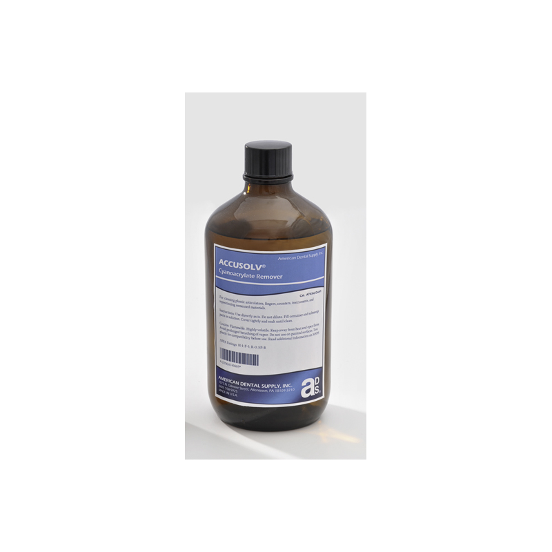 :: AMERICAN DENTAL SUPPLY, INC. -  ACCUSOLV ADHESIVE SOLVENT, 32 OZ. (QUART)  ::