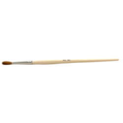 :: AMERICAN DENTAL SUPPLY, INC. - BRUSH, RED SABLE, ROUND, POINTED, 5, 7.5" WOOD HANDLE ( BOX OF 6 EACH)   ::