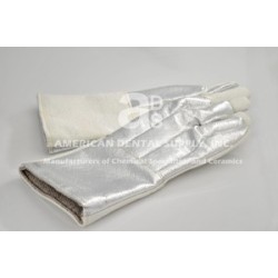 :: AMERICAN DENTAL SUPPLY, INC. - CASTING GLOVES ALUMINIZED 14" LONG, 1 PAIR EACH   ::