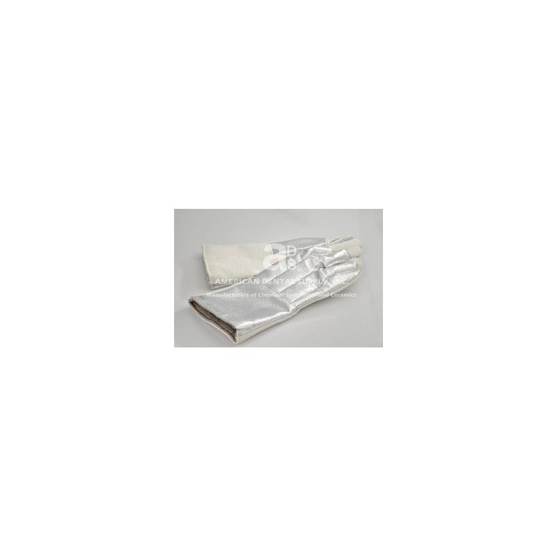 :: AMERICAN DENTAL SUPPLY, INC. - CASTING GLOVES ALUMINIZED 14" LONG, 1 PAIR EACH   ::