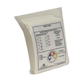 HAZARD CODING LABELS, 3” x 4”, 100 PER ROLL