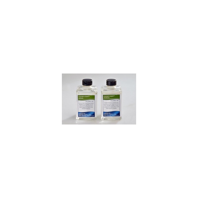 :: AMERICAN DENTAL SUPPLY, INC. -  CLEAR COAT® DIE AND MODEL HARDENER KIT, 1 OZ. RESIN & SOLVENT ::