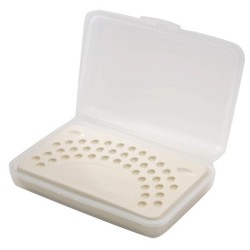 :: AMERICAN DENTAL SUPPLY, INC. - 44 WELL PORCELAIN PALETTE -  HIGHLY GLAZED  ::