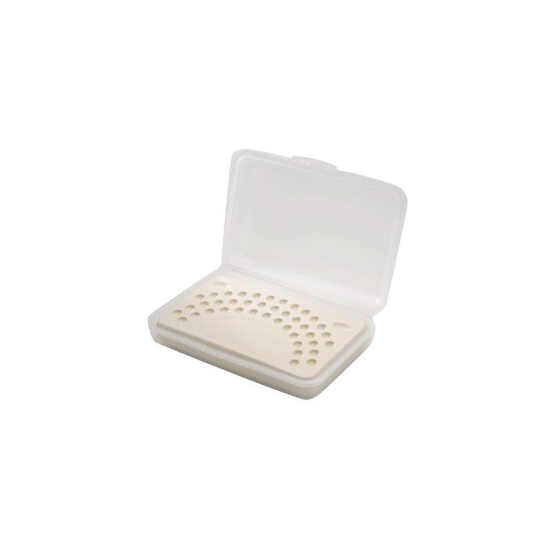 :: AMERICAN DENTAL SUPPLY, INC. - 44 WELL PORCELAIN PALETTE -  HIGHLY GLAZED  ::