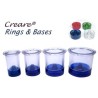:: AMERICAN DENTAL SUPPLY, INC. - CREARE® CASTING RING & BASE SET, CLEAR, 1-1/4”, 60 GM  ::