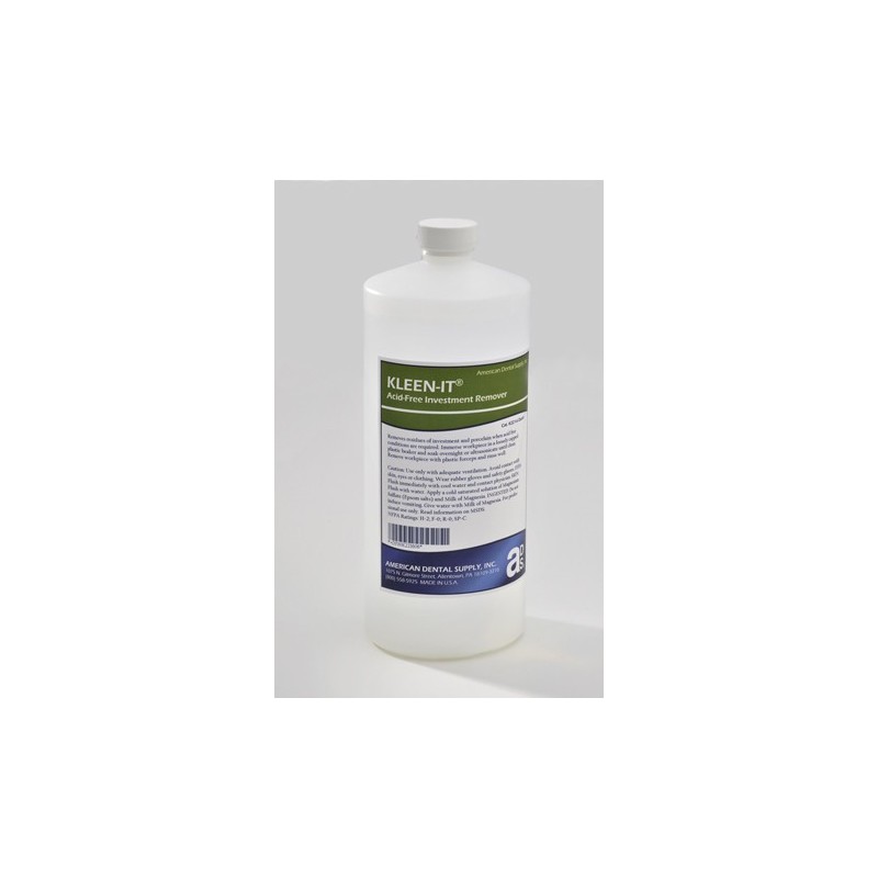 :: AMERICAN DENTAL SUPPLY, INC. -  KLEEN IT® INVESTMENT REMOVER, 32 OZ. (QUART)  ::