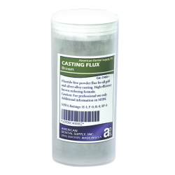 :: AMERICAN DENTAL SUPPLY, INC. - FLUX WITH DEOXIDIZER, BROWN POWDER, 4 OZ.   ::
