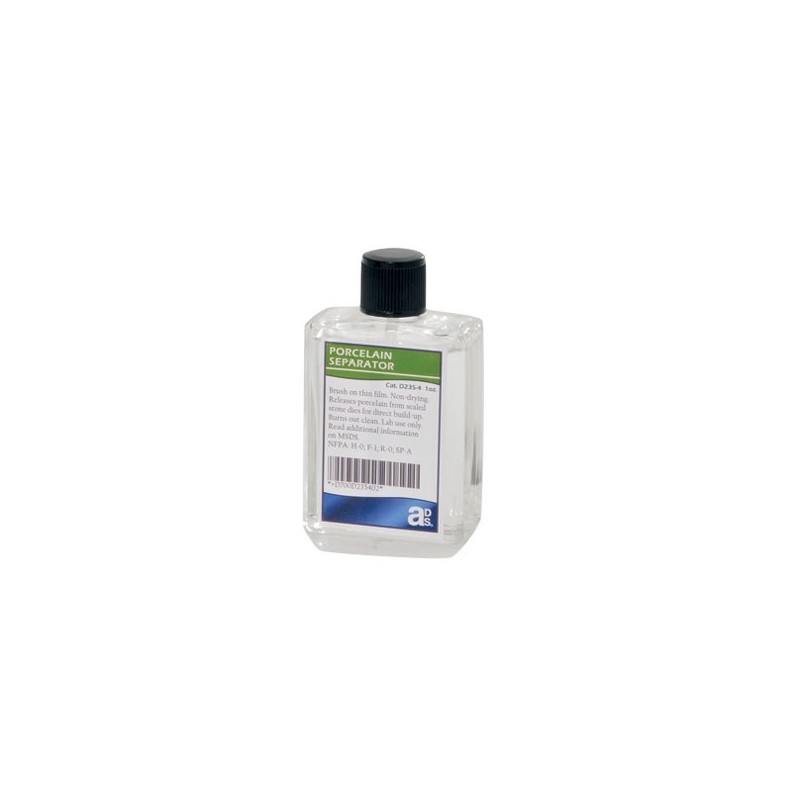 :: AMERICAN DENTAL SUPPLY, INC. -  PORCELAIN SEPARATOR, 1 OZ. WITH BRUSH CAP  ::