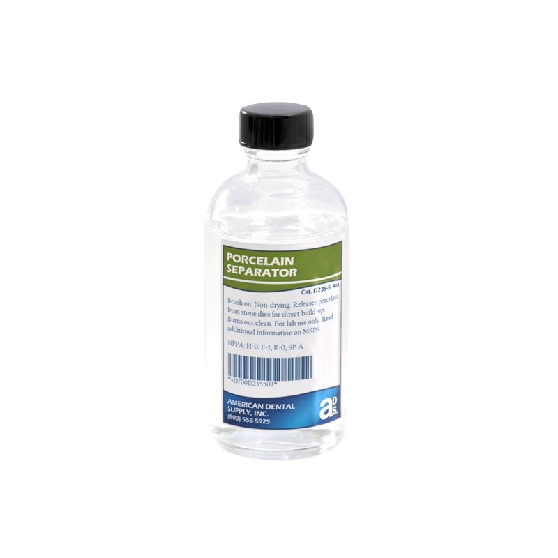 :: AMERICAN DENTAL SUPPLY, INC. - PORCELAIN SEPARATOR, 4 OZ. REFILL   ::