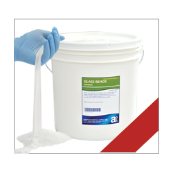 GLASS BEADS ABRASIVE, FINE GRADE, 25 LB.