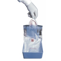 :: AMERICAN DENTAL SUPPLY, INC. -  SAFE-T-BAG® (SAFETY) TRANSPORT BAG 6” x 10” DUAL POCKET, 250 PER BOX  ::