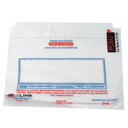 SAFE-T-BAG (SAFETY) TRANSPORT BAG 6” x  6”, SINGLE POCKET, 500 PER BOX