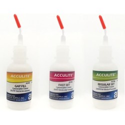 ACCULITE CYANOACRYLATE KIT 1, 3-1/2 OZ. BOTTLES
