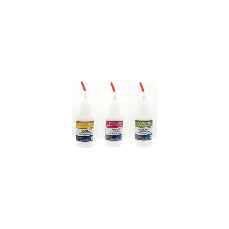 ACCULITE CYANOACRYLATE KIT 1, 3-1/2 OZ. BOTTLES