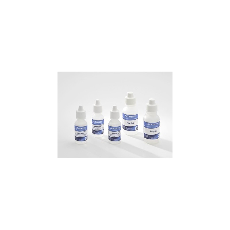 ACCULITE CYANOACRYLATE ADHESIVE, GAP FILL, 2 OZ. (2- 1 OZ. BOTTLES)