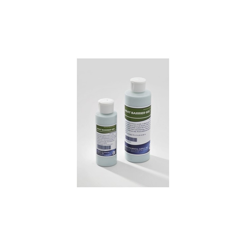 :: AMERICAN DENTAL SUPPLY, INC. -  HEAT BARRIER GEL® PROTECTS ACRYLIC AND PLASTIC FROM HEAT, 8 OZ.  ::