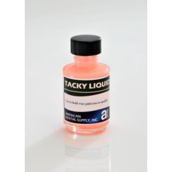 :: AMERICAN DENTAL SUPPLY, INC. - TACKY LIQUID® WAX or PLASTIC PATTERN ADHESIVE KIT,  2 - 1 OZ. BOTTLES  ::
