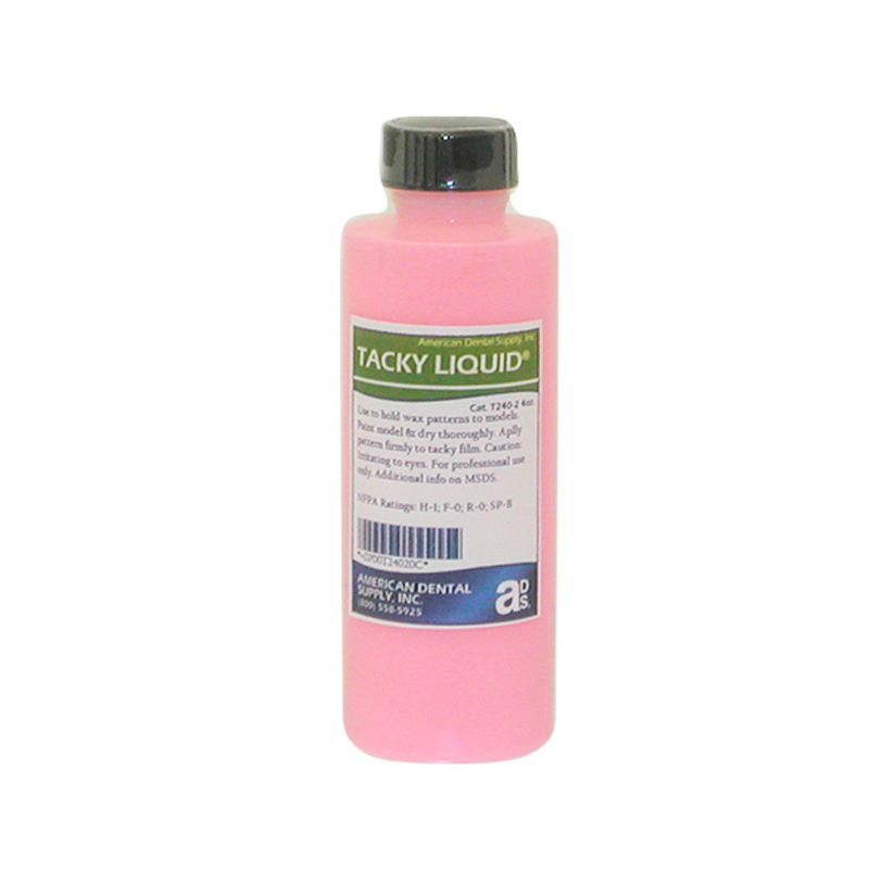:: AMERICAN DENTAL SUPPLY, INC. - TACKY LIQUID® PATTERN ADHESIVE, 4 OZ. REFILL   ::